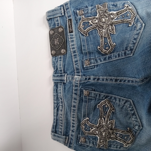 MISS‎ ME WOMEN'S BLUE JEANS SIZE 30 WAIST MEASURES 15.5" ACROSS VGC - Picture 4 of 9